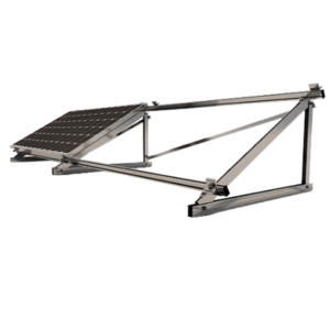 ESTRUCTURA 11H2 15°. SOPORTE INCLINADO CERRADO PARA CUBIERTA METÁLICA. HORIZONTAL.