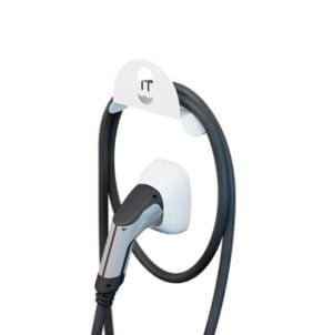 WALLBOX CABLE HOLDER (METALLIC / WHITE)
