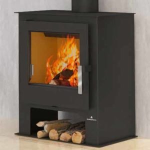 GIJÓN. Estufa con leñera