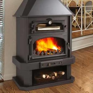 EBRO. Chimenea frontal con horno