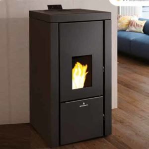 CARLOTA NE. Termoestufa Pellet 23 KW Color Negro