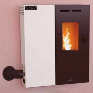 MINERVA SLIM. Estufa de Pellet 7 KW Extraplana y Medidas Reducidas